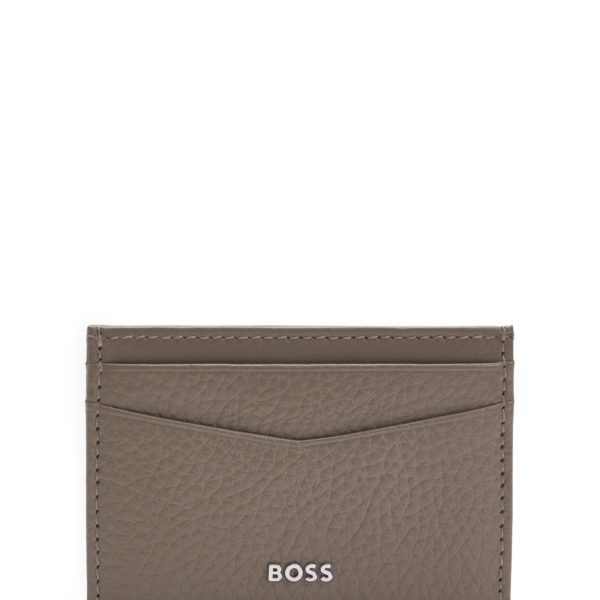Porte-cartes en cuir grainé avec logo – Hugo Boss