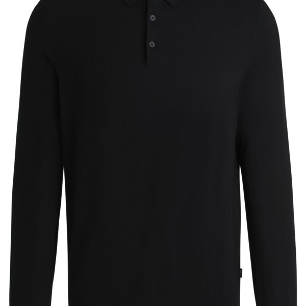 Pull Regular en maille de jersey de coton avec col polo – Hugo Boss
