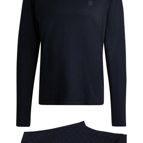 Pyjama en coton interlock à monogrammes Double B – Hugo Boss