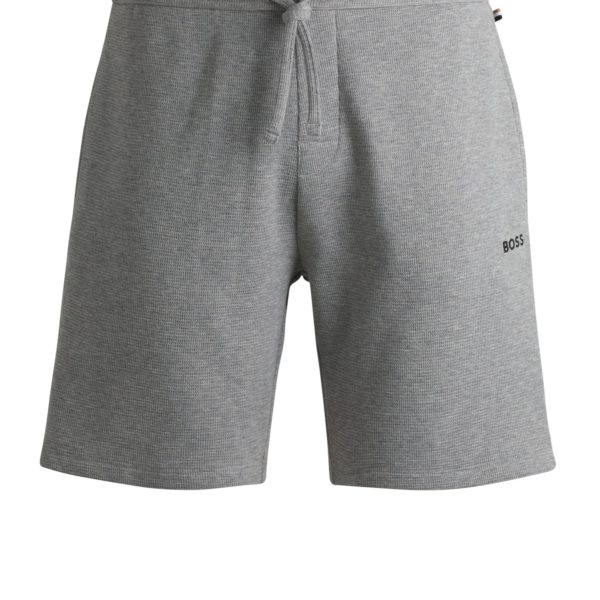 Short de pyjama à la structure gaufrée avec logo brodé – Hugo Boss