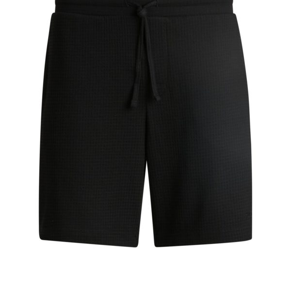 Short de pyjama gaufré avec logo brodé – Hugo Boss