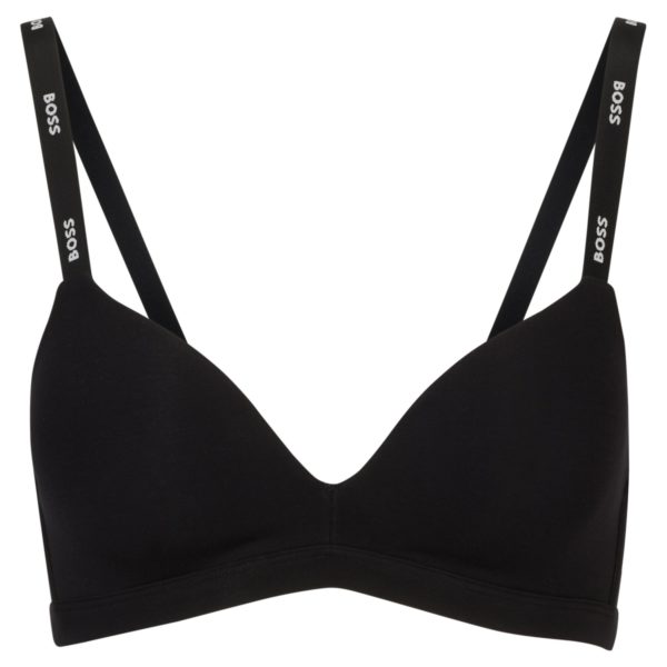 Soutien-gorge triangle en jersey stretch avec bretelles logotées – Hugo Boss