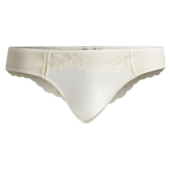 String avec finition en dentelle et logo – Hugo Boss