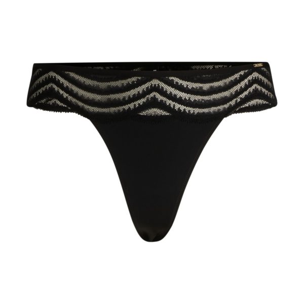 String avec finition en dentelle et logo – Hugo Boss