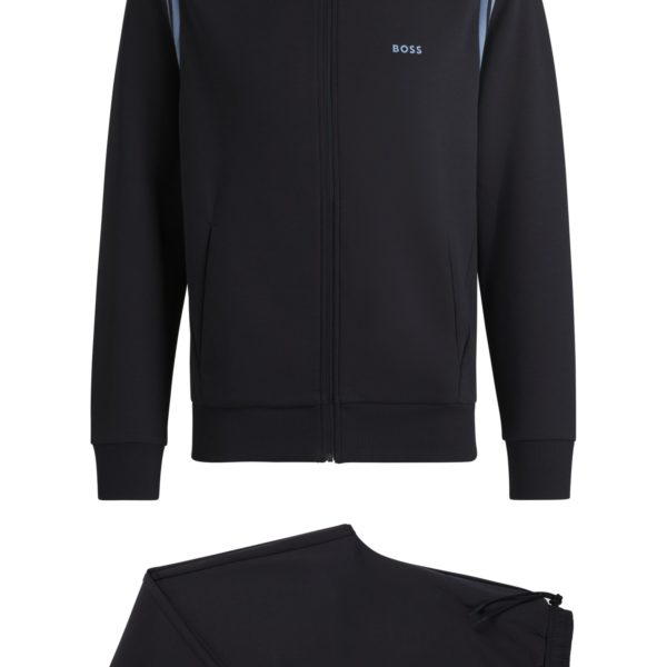 Ensemble de survêtement Regular en coton stretch avec empiècements à rayures – Hugo Boss