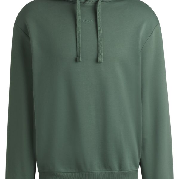 Sweat à capuche Relaxed en molleton de coton à logo imprimé – Hugo Boss