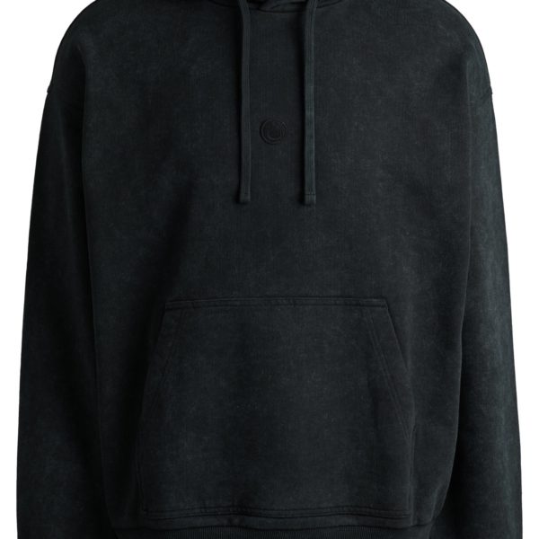 Sweat à capuche en molleton de coton avec badge logoté – Hugo Boss
