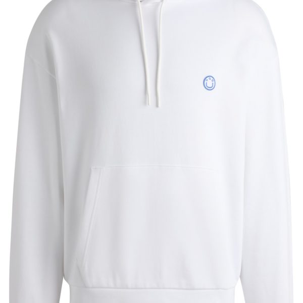 Sweat à capuche en molleton de coton avec logo – Hugo Boss