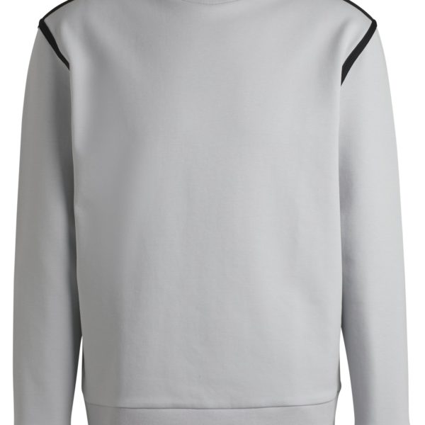 Sweat en coton mélangé à col montant logoté – Hugo Boss