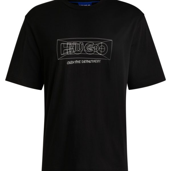 T-shirt Regular en coton avec logos graphiques – Hugo Boss