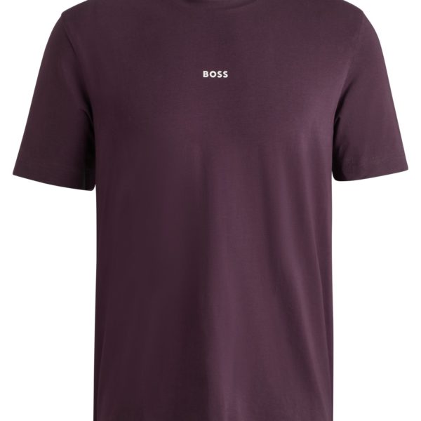 T-shirt Relaxed en coton stretch à logo imprimé – Hugo Boss