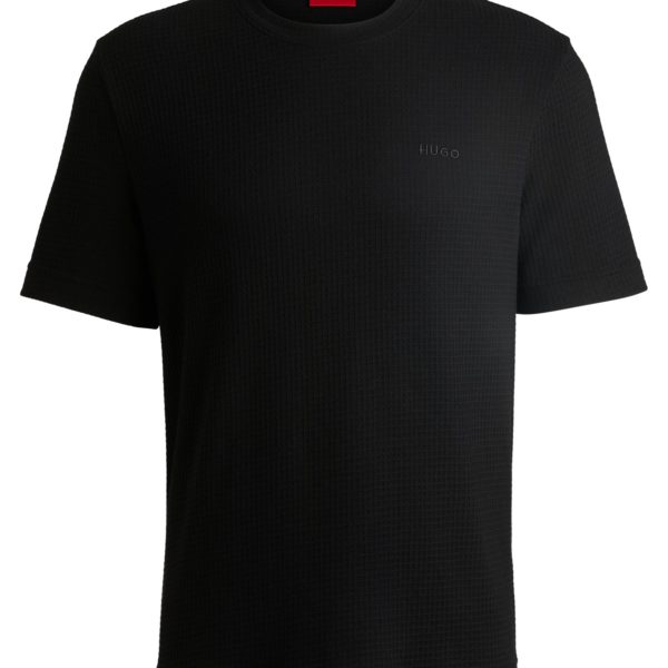 T-shirt de pyjama gaufré avec logo brodé – Hugo Boss