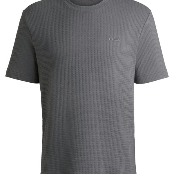 T-shirt de pyjama gaufré avec logo brodé – Hugo Boss
