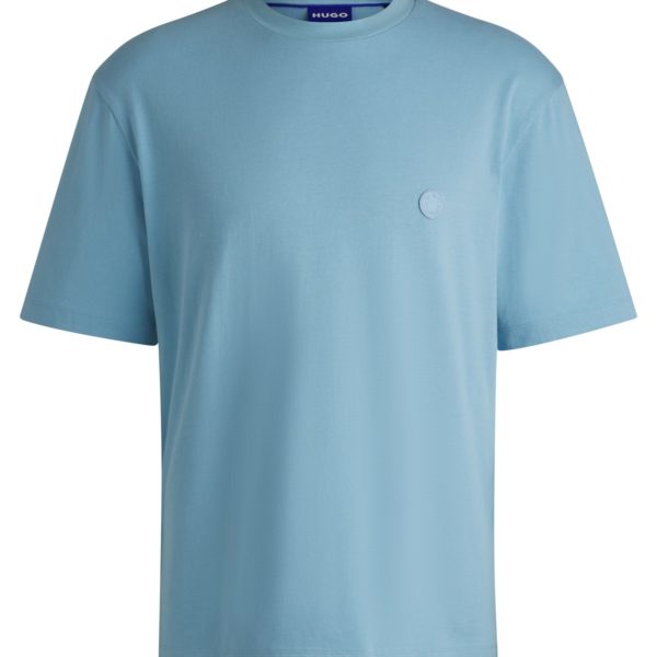T-shirt en jersey de coton avec logo Happy HUGO – Hugo Boss
