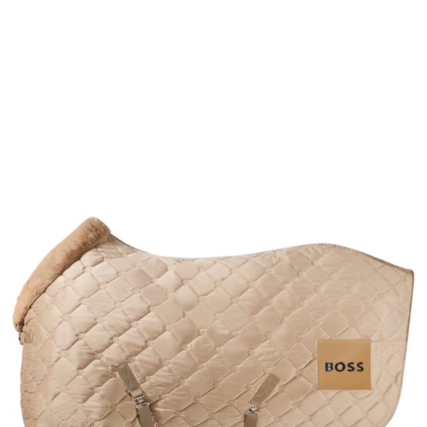 Tapis de selle d’équitation en velours avec cuir de mouton synthétique – Hugo Boss