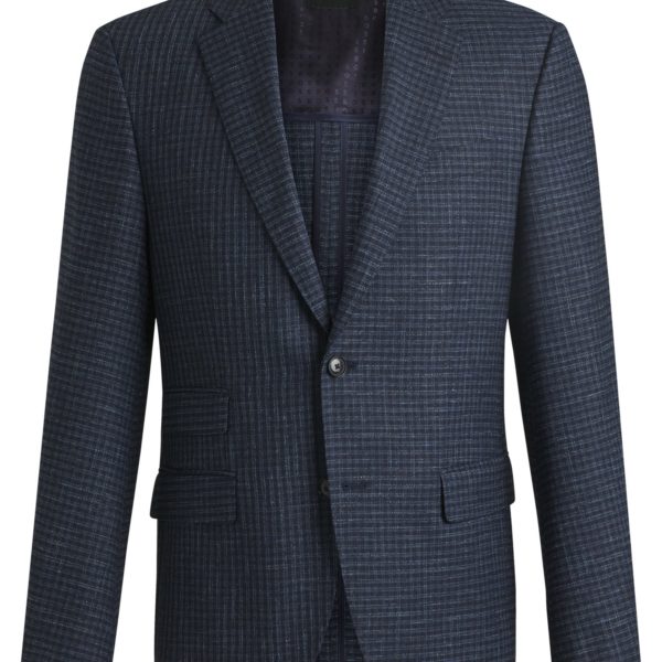 Veste Regular en tissu stretch à carreaux – Hugo Boss