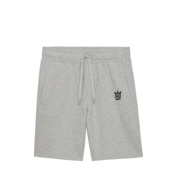 Short Party Skull Gris Chine Clair – Taille S – Homme – Zadig & Voltaire