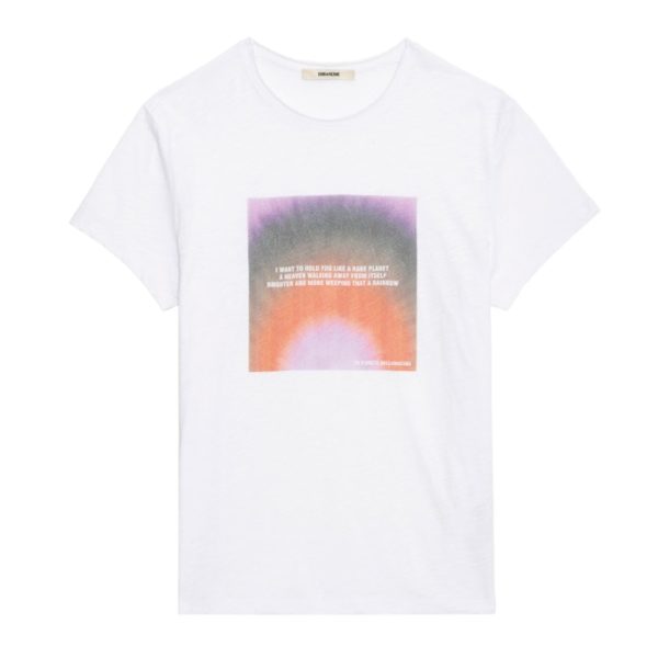 T-shirt Ted Photoprint Blanc - Taille S - Homme - Zadig & Voltaire