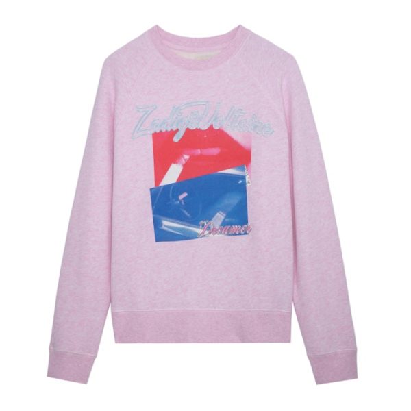 Sweatshirt Upper Photoprint Poudre – Taille XS – Femme – Zadig & Voltaire