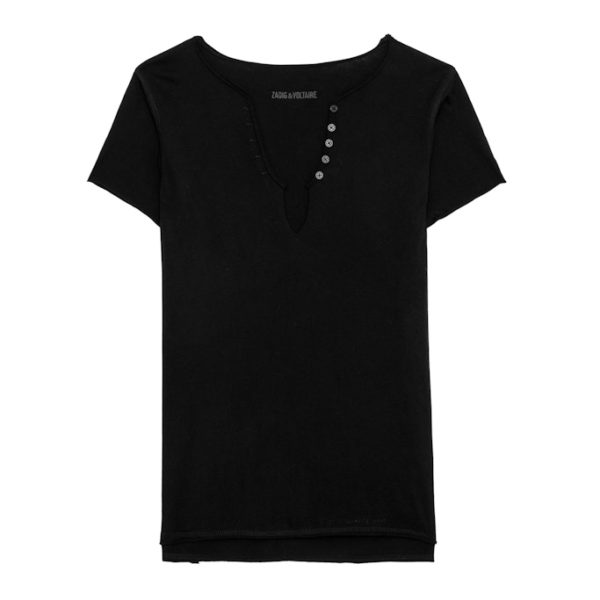 Tunisien Tuni Wings Strass Noir – Taille XS – Femme – Zadig & Voltaire