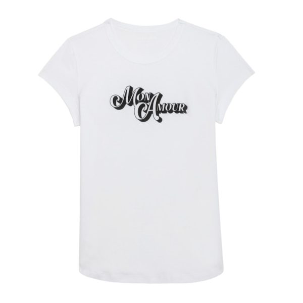T-shirt Woop Amour Blanc – Taille XS – Femme – Zadig & Voltaire