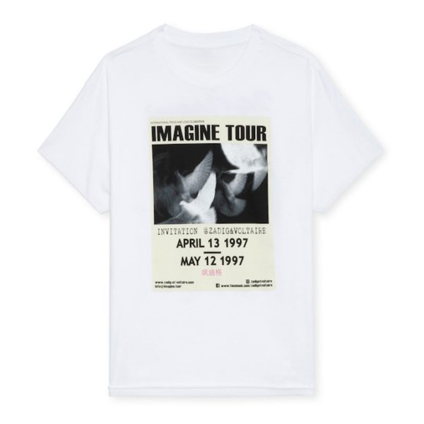 T-shirt Tommer Concert Blanc – Taille S – Femme – Zadig & Voltaire