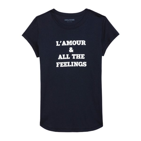 T-shirt Woop Amour Encre – Taille XS – Femme – Zadig & Voltaire