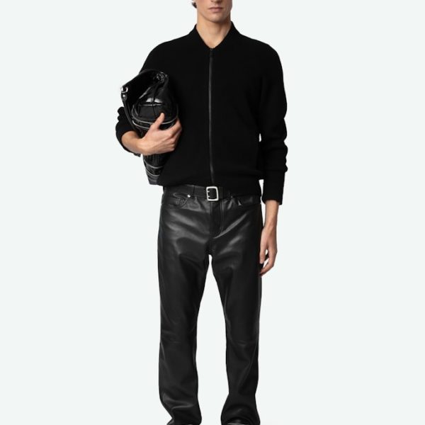 Cardigan Cashton 100% Laine Noir - Taille M/L - Homme - Zadig & Voltaire