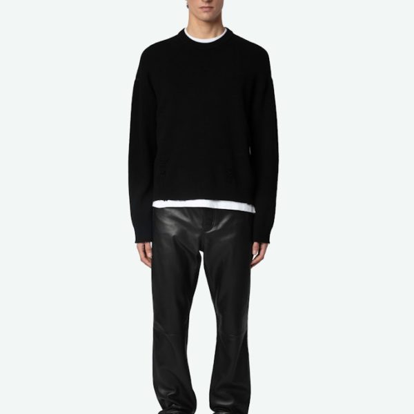 Pull Marko 100% Laine Noir – Taille M – Homme – Zadig & Voltaire