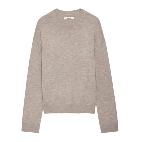 Pull Marko 100% Laine Merinos Oatmeal – Taille M – Homme – Zadig & Voltaire