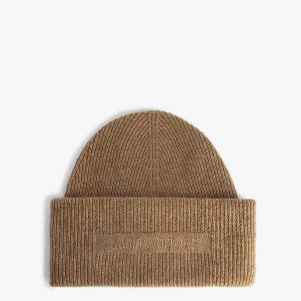 Bonnet Ben 100% Cachemire Cognac – Femme – Zadig & Voltaire
