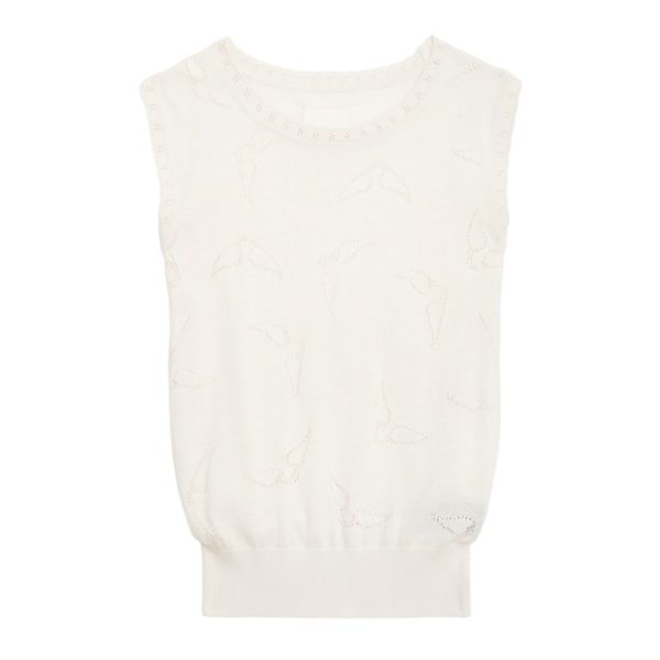 Pull Emmyl Ecru – Taille S – Femme – Zadig & Voltaire