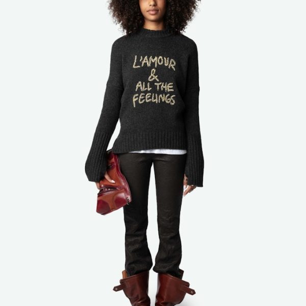 Pull Malta Anthracite – Taille XS – Femme – Zadig & Voltaire