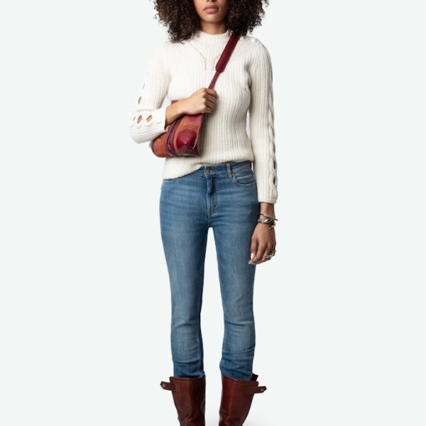 Pull Sulky 100% Laine Merinos Flake – Taille XS – Femme – Zadig & Voltaire