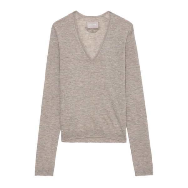 Pull Rivy 100% Cachemire Latte – Taille XS – Femme – Zadig & Voltaire