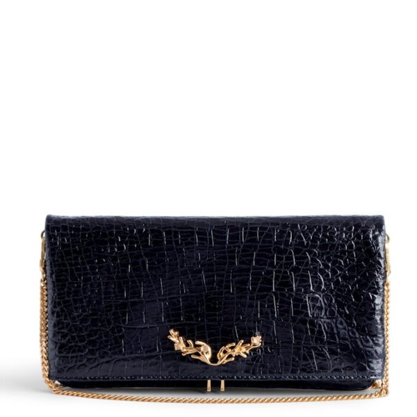 Pochette Rock Goossens Embossée Ink – Femme – Zadig & Voltaire