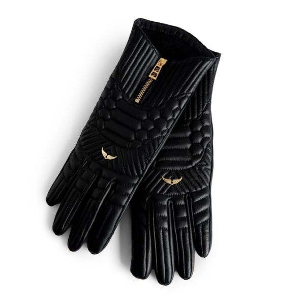 Gants Out Of Hands Noir – Taille 2 – Femme – Zadig & Voltaire
