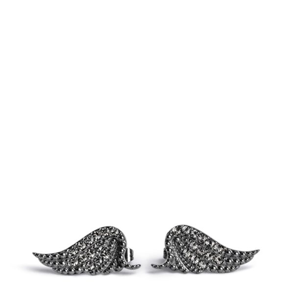 Boucles D’oreilles Rock Shiny Black – Femme – Zadig & Voltaire