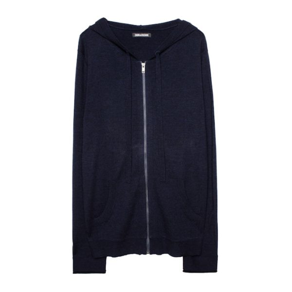 Cardigan Clash 100% Laine Merinos Encre - Taille L - Homme - Zadig & Voltaire