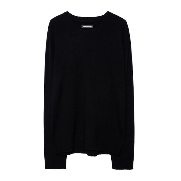 Pull Cici Patch 100% Cachemire Noir – Taille M – Femme – Zadig & Voltaire