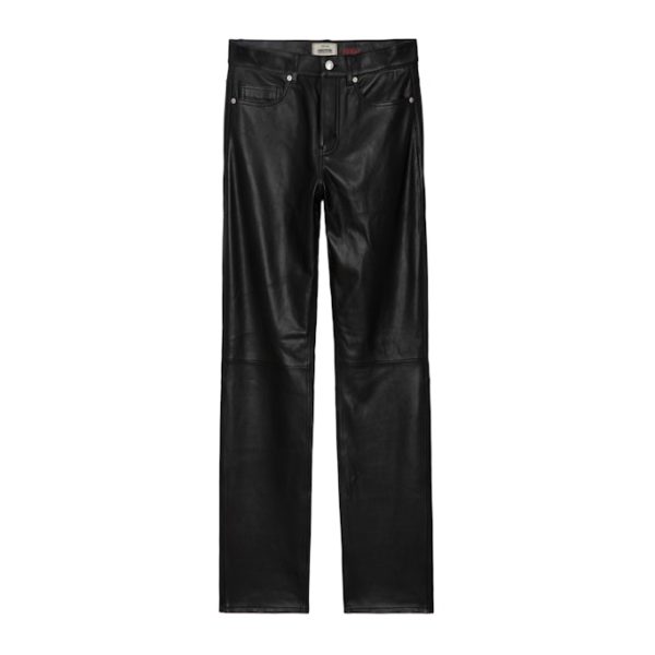 Pantalon John Cuir Noir – Taille 38 – Homme – Zadig & Voltaire
