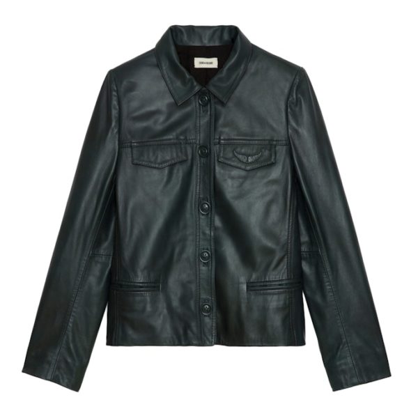 Blouson Liam Cuir Peaks – Taille XS – Femme – Zadig & Voltaire