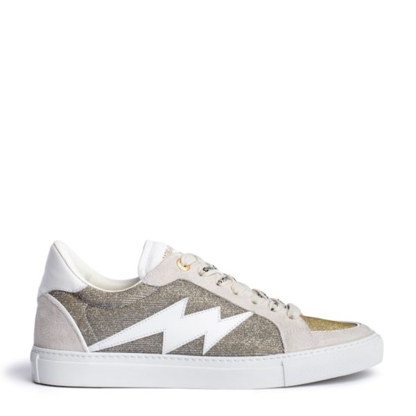 Sneakers Basses Zv1747 La Flash Silver - Taille 38 - Femme - Zadig & Voltaire