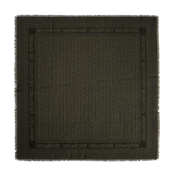 Foulard Zv Initiale Glenn Kaki - Homme - Zadig & Voltaire