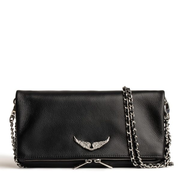 Pochette Rock Swing Your Wings Noir Silver – Femme – Zadig & Voltaire