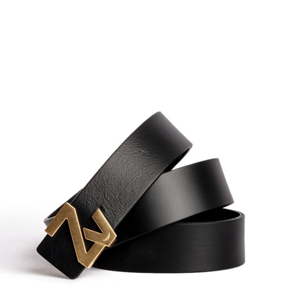 Ceinture Zv Initiale La Belt Noir – Taille 1 – Femme – Zadig & Voltaire