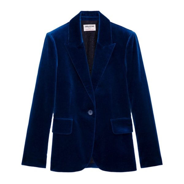 Blazer Vavy Velours Overseas – Taille 36 – Femme – Zadig & Voltaire