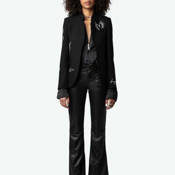 Blazer Very Strass Noir – Taille 36 – Femme – Zadig & Voltaire