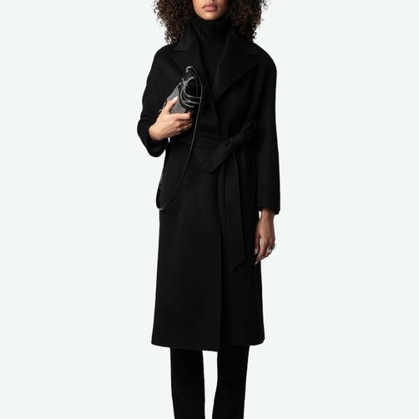 Manteau Meli Noir – Taille XS – Femme – Zadig & Voltaire