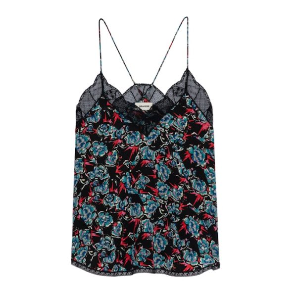 Caraco Christy Thunder Soie Noir - Taille XS - Femme - Zadig & Voltaire